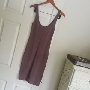 Forever 21 Taupe Brown S Dress Bodycon Excellent